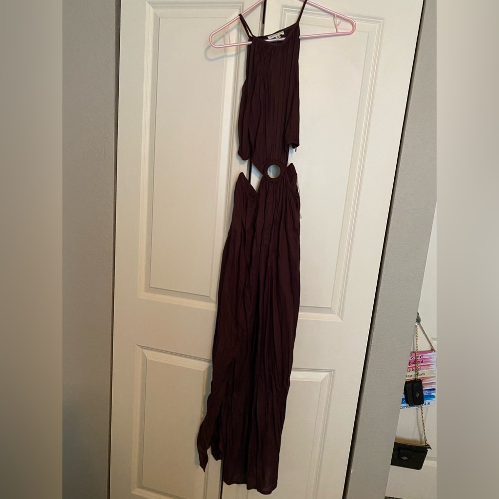 EARTHBOUND Deep Brown Maxi Dress